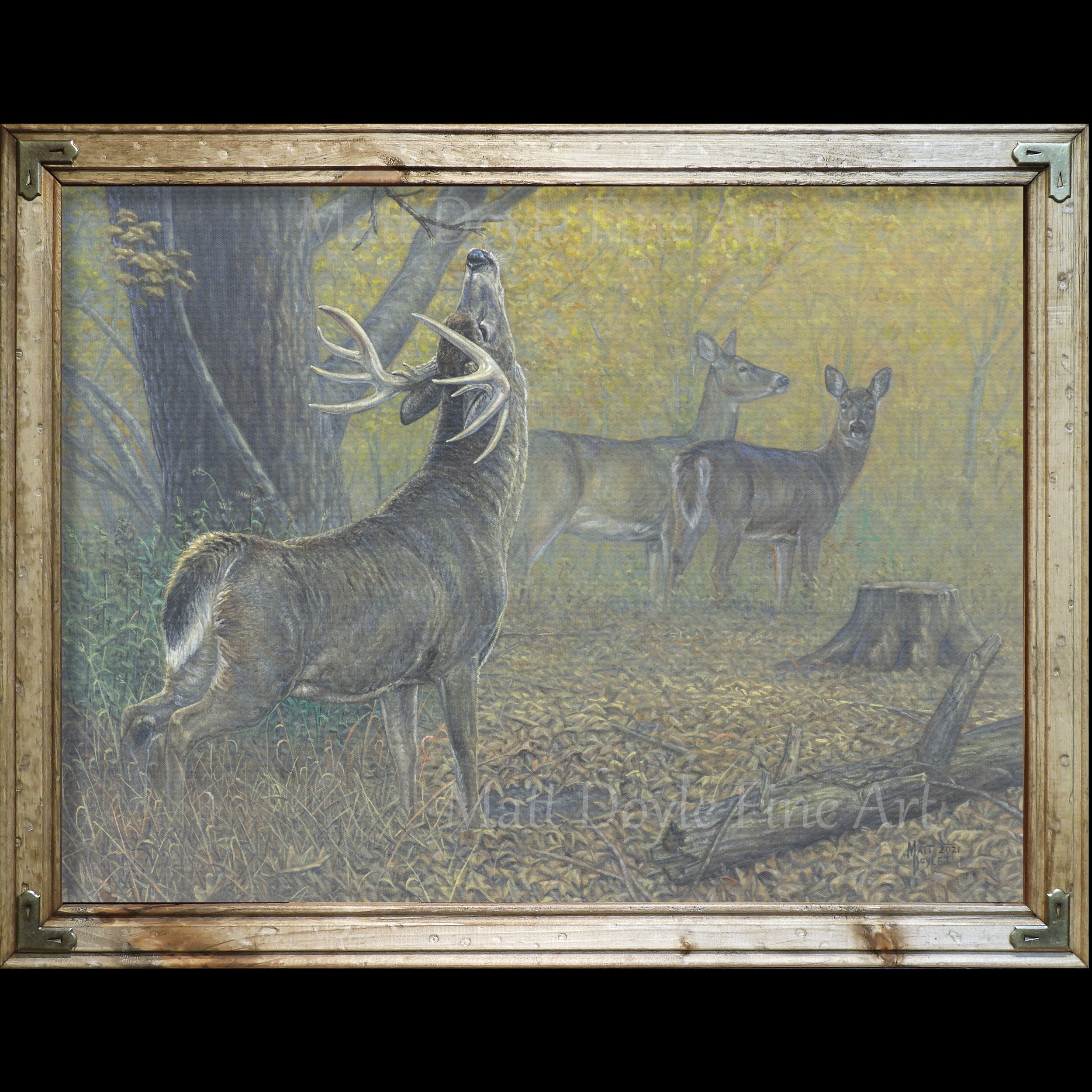 エルテ　ハートⅠ 美術　アート　206/300 ハート・アンド・ゼファー Deer — Matt Doyle Fine Art